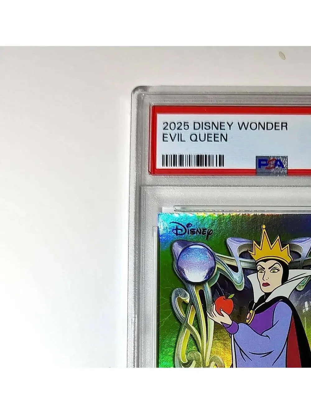 Evil Queen 2025 Topps Disney #172 Card Snow White and the Seven Dwarfs PSA 8